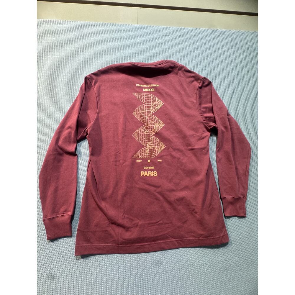 Jordan Flight Graphic Men long sleeze Sz M Red Brand New - Picture 9 of 10